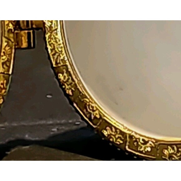 Blue Porcelain Hinged Egg Ornament Music Box Plays "Away In A Manger" Church Art - Picture 6 of 9